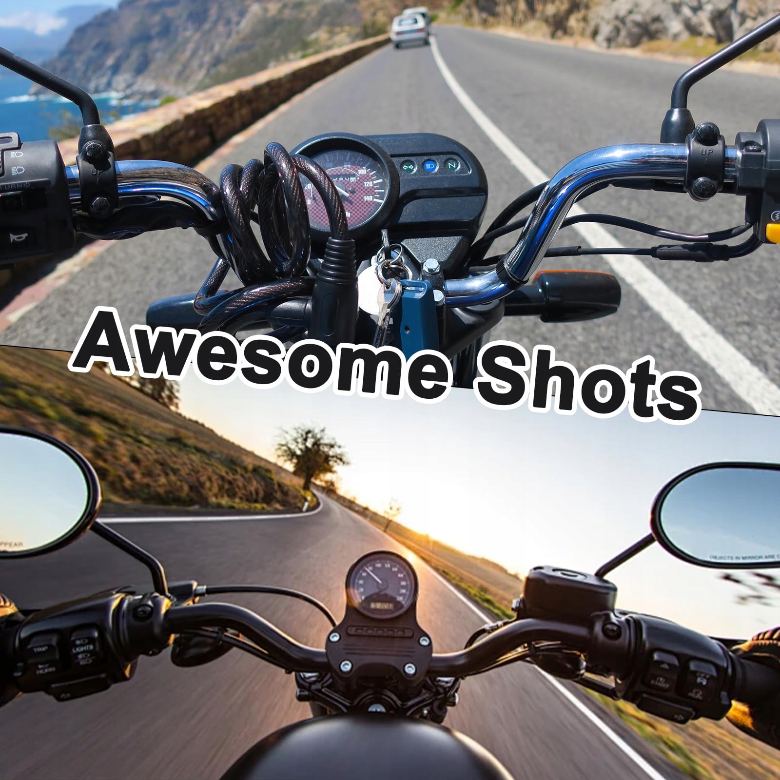 GOPRO Uchwyt Na Kask Motocyklowy Czarny Do Hero 13 12 11 10 9 8 7 6 5 — miniatura 7