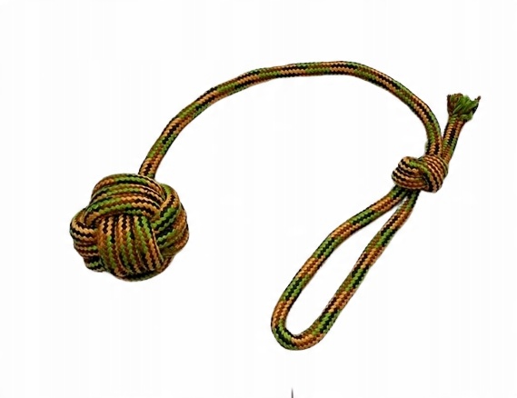 

Piłka ze sznura z uchwytem szarpak dla psa 52 cm