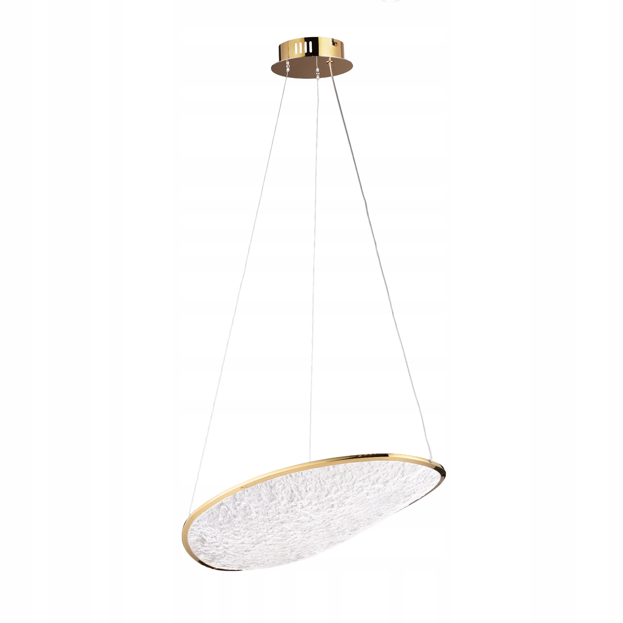 Lampa wisząca dekoracyjna z efektownym kloszem złota 17W Empire Maxlight