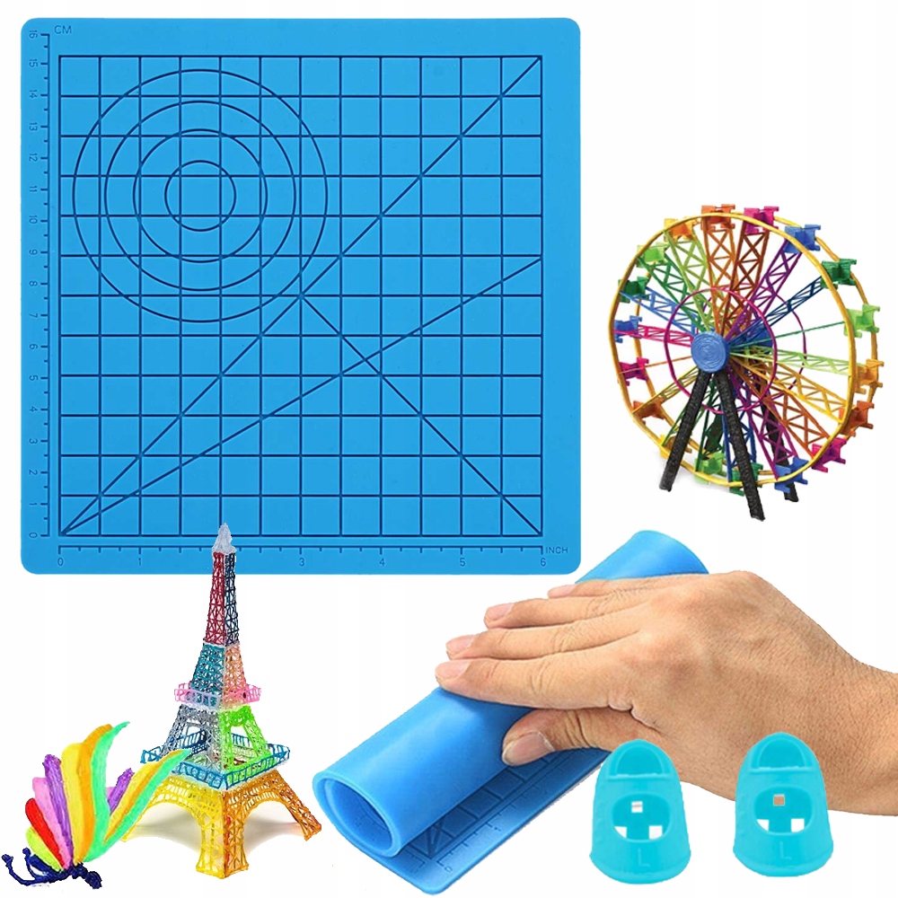 MATA SILIKONOWA NAPARSTKI OCHRONNE SZABLON FORMA WZORY DŁUGOPIS 3D