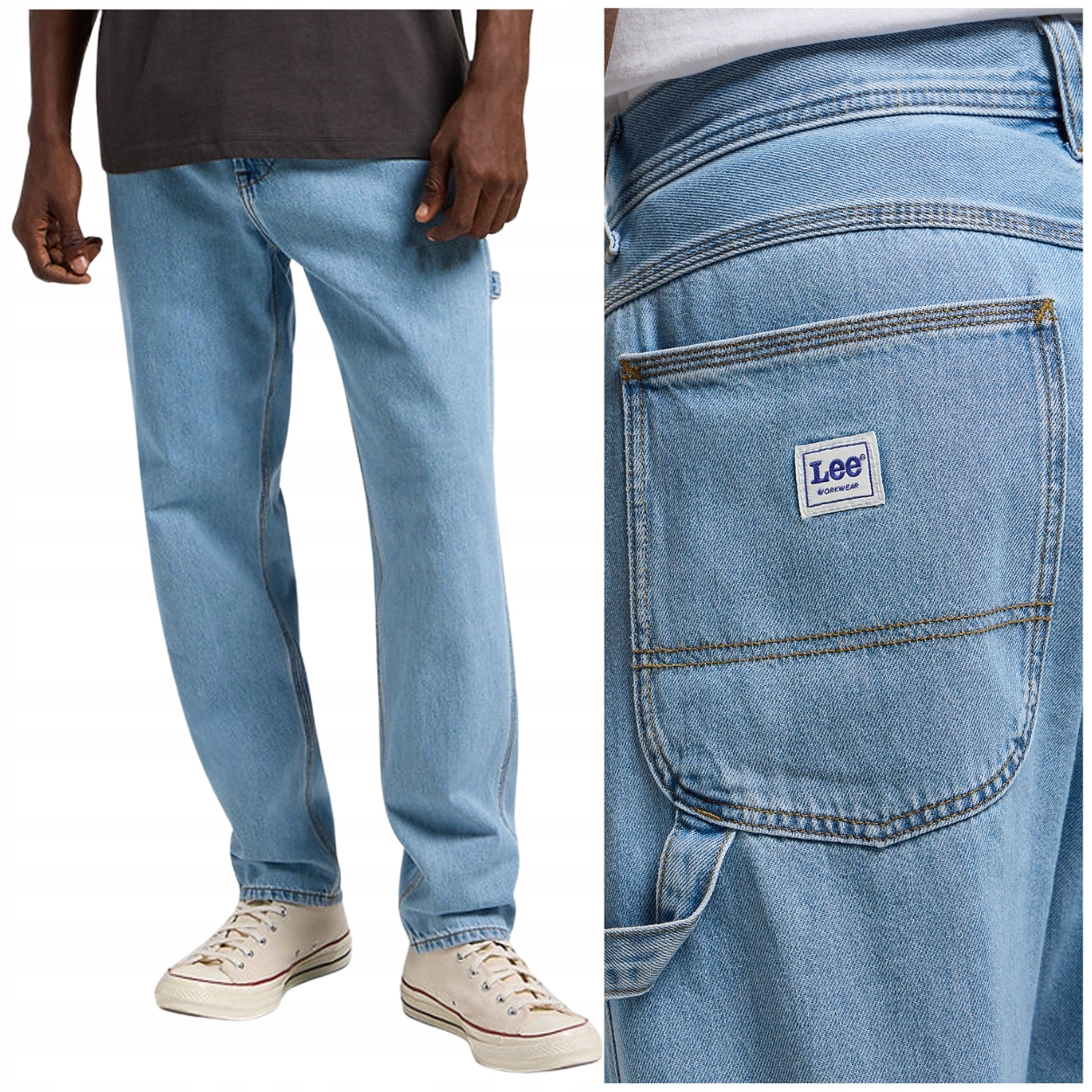 Lee Carpenter Light Workwear volné džínové kalhoty bez streče W29 L32