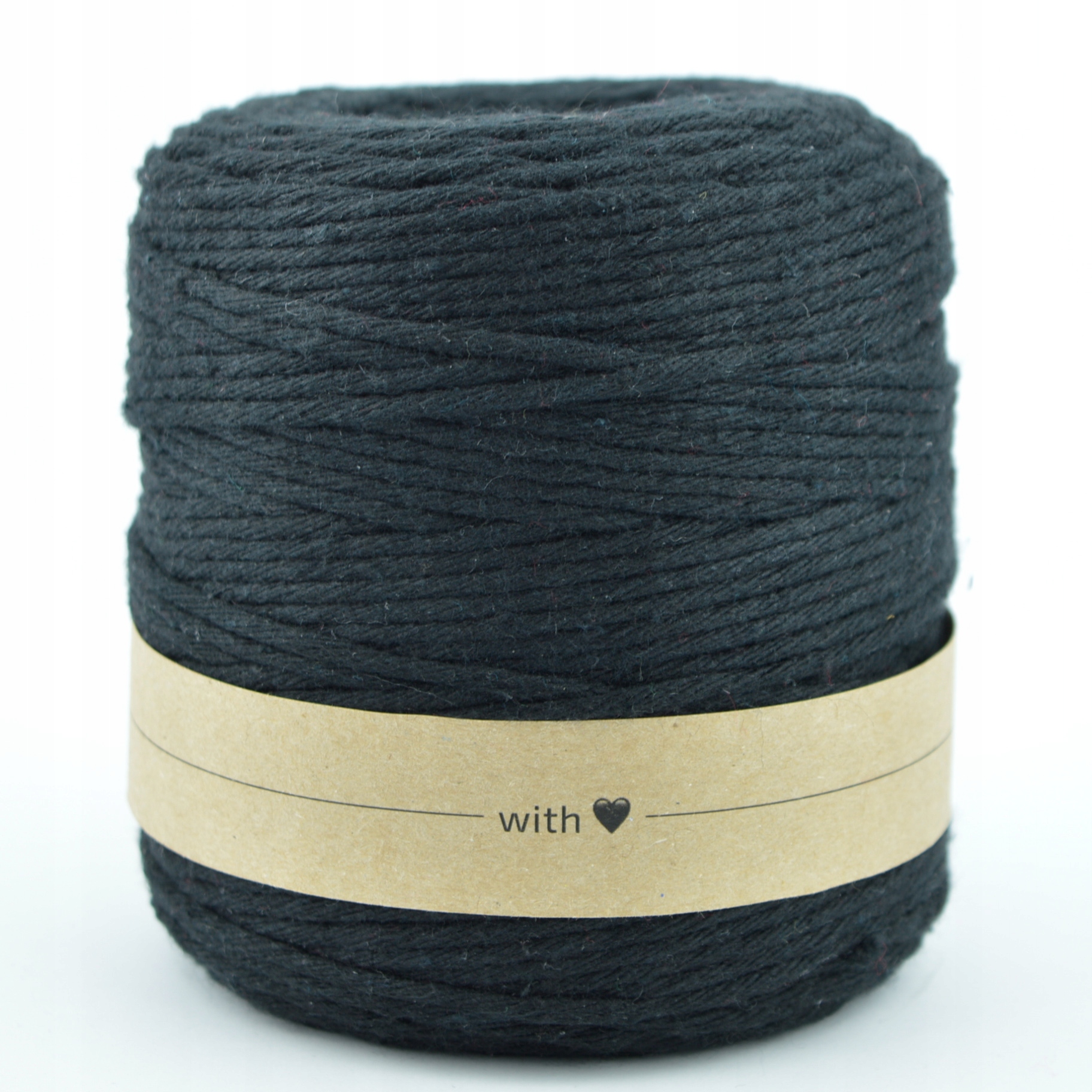 Sznurek bawełniany do makramy 3mm 200m czarny Marka Inna