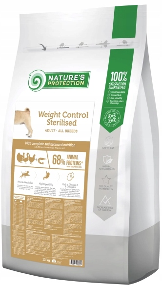 Nature's Protection Weight Control sucha karma dla psa Drób Kryl 12 kg