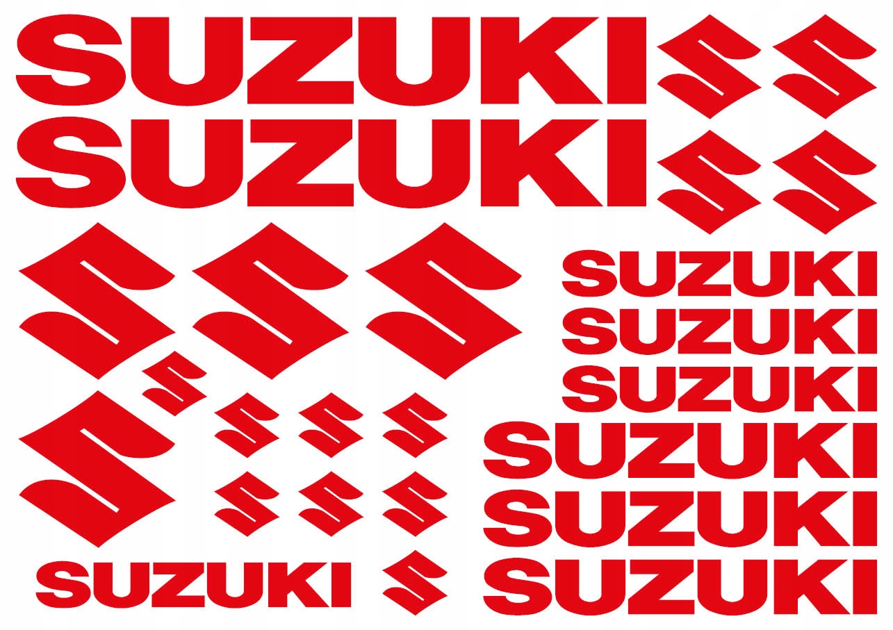 

Naklejki Suzuki na Motocykl Zestaw XL
