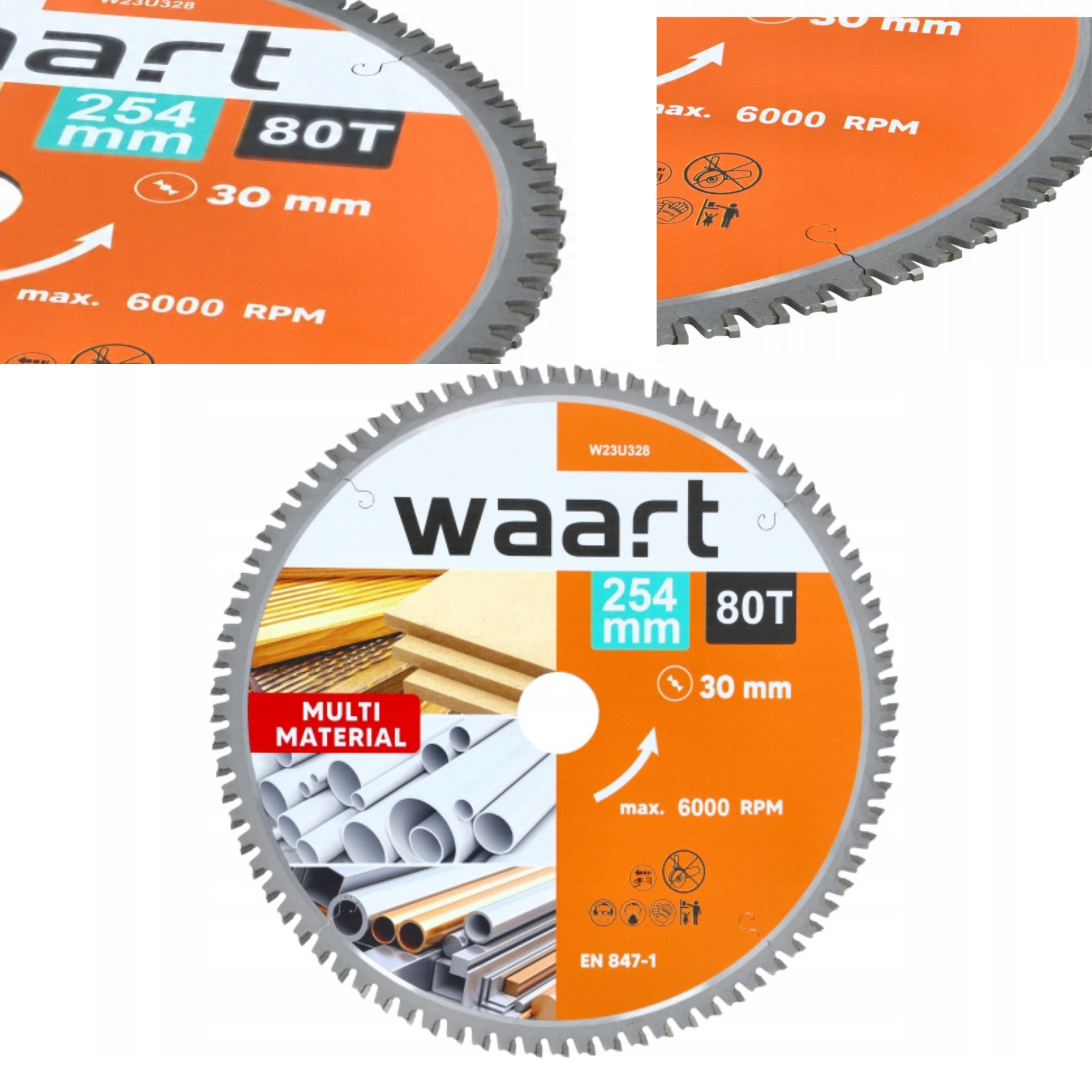 Piła,tarcza Widiowa Do Pilarki 254x30mm 80 T Multimaterial,drewno,alu Waart