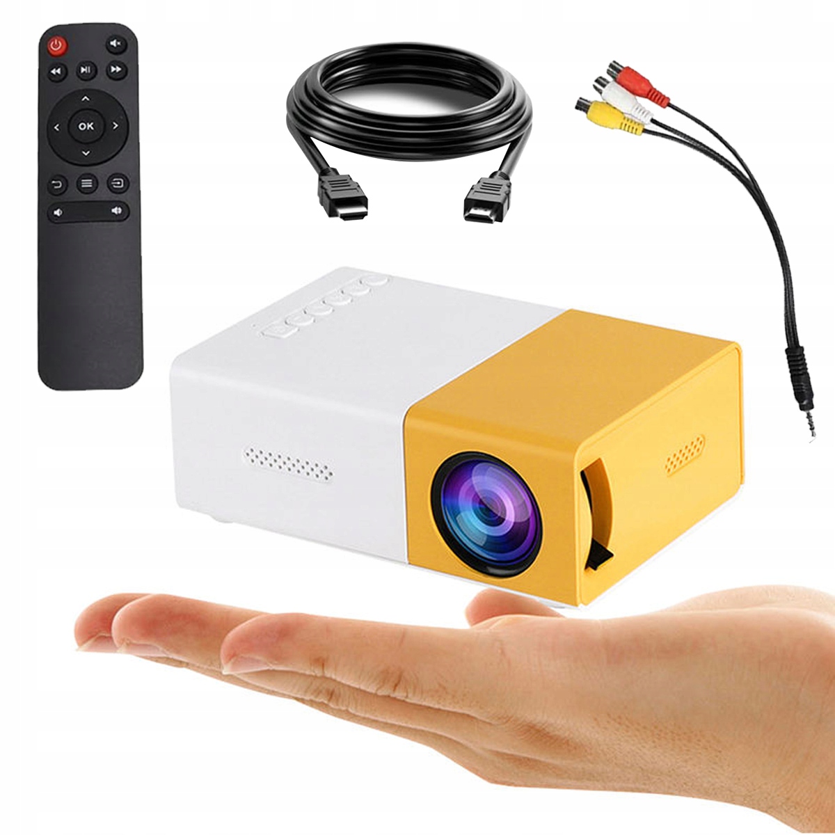 Przenośny Rzutnik Projektor Full Hd 1080P Led YG300