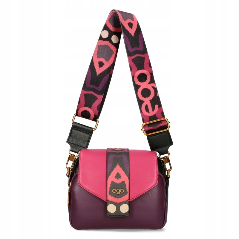 Dámská kabelka Ego Kabelka Přes Rameno z ekokůže Vyměnitelné žabky Dva pásky Premium