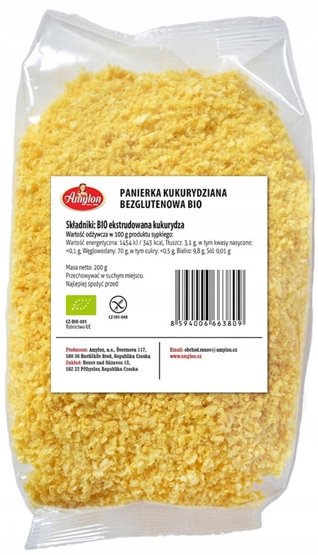 Panierka kukurydziana bezglutenowa Bio 200g Amylon