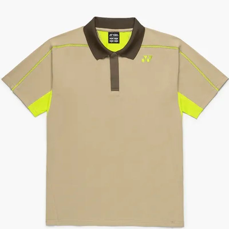 Pánské Tričko Yonex Polo 10723EX Khaki Béžová