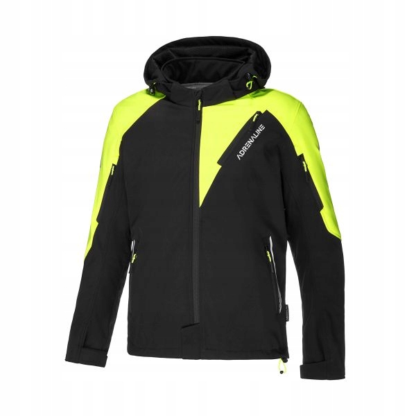 Motocyklová bunda Softshell Adrenaline Freedom čierna fluo veľ. XXL 2XL