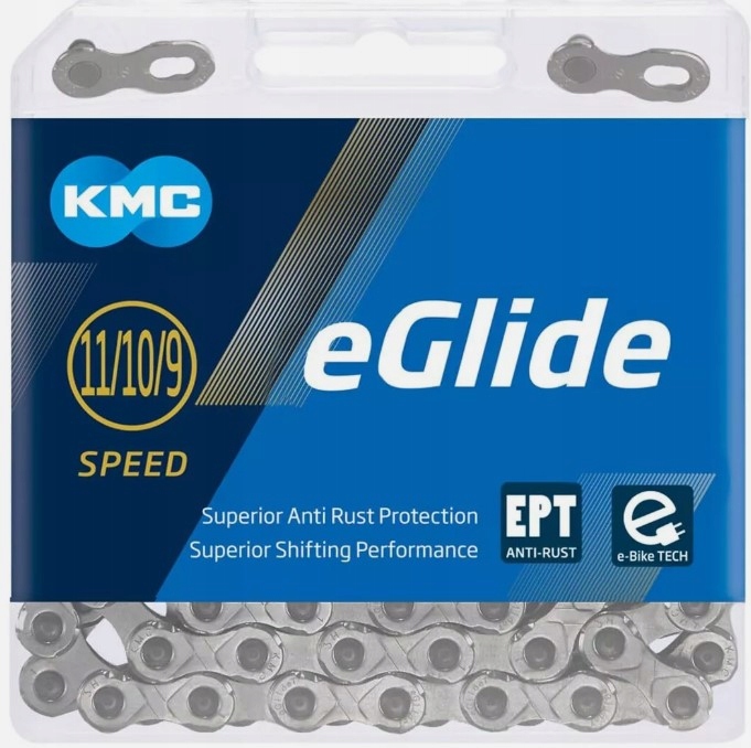 Kmc Řetěz eGlide Ept Cues 132 článků stříbrný Box spojka