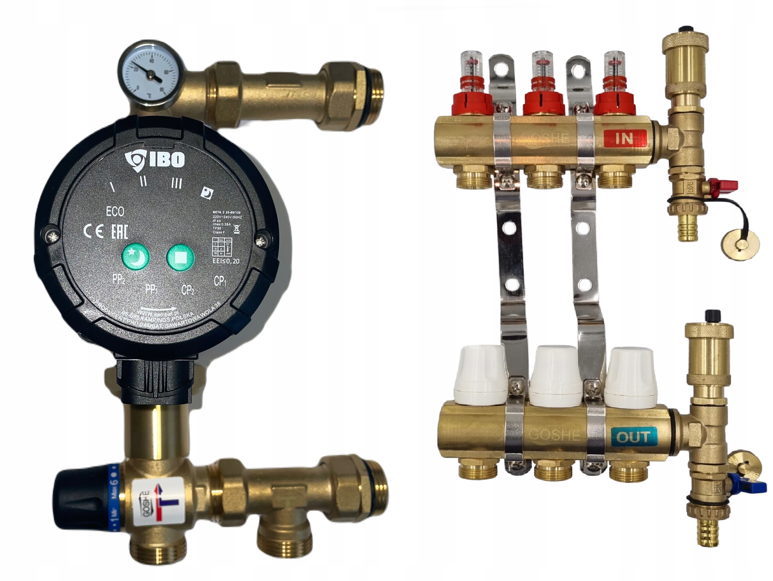 Rozdeľovač Podlahy 3 Čerpacia Skupina Beta Goshe