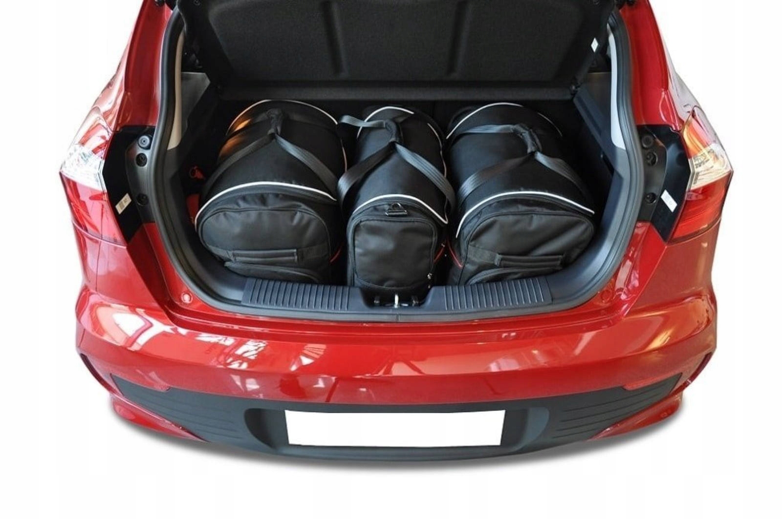 J&j Automotive Sada 3ks cestovných tašiek Aero pre Kia Rio Hatchback 2011-