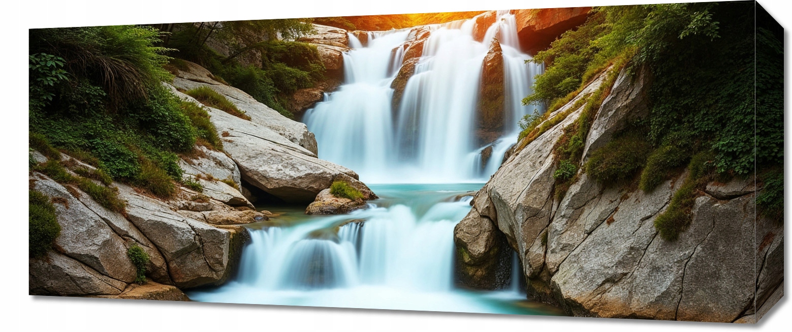 Obraz 70x30 cm na plátně do obývacího pokoje Ložnice Panorama Zdroj