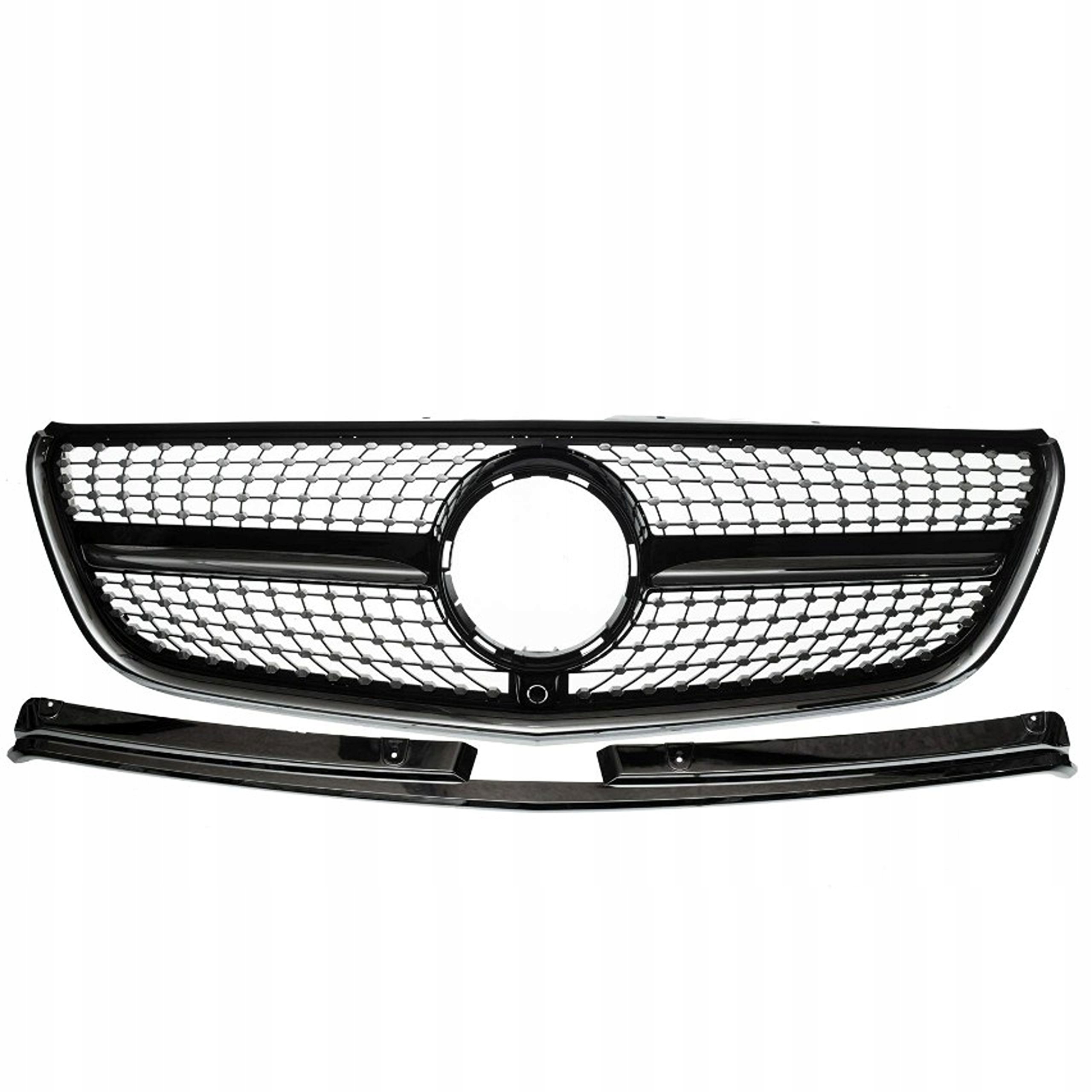 Přední atrapa černá s černou lištou Mercedes-Benz Vito (W447) 2014–2019