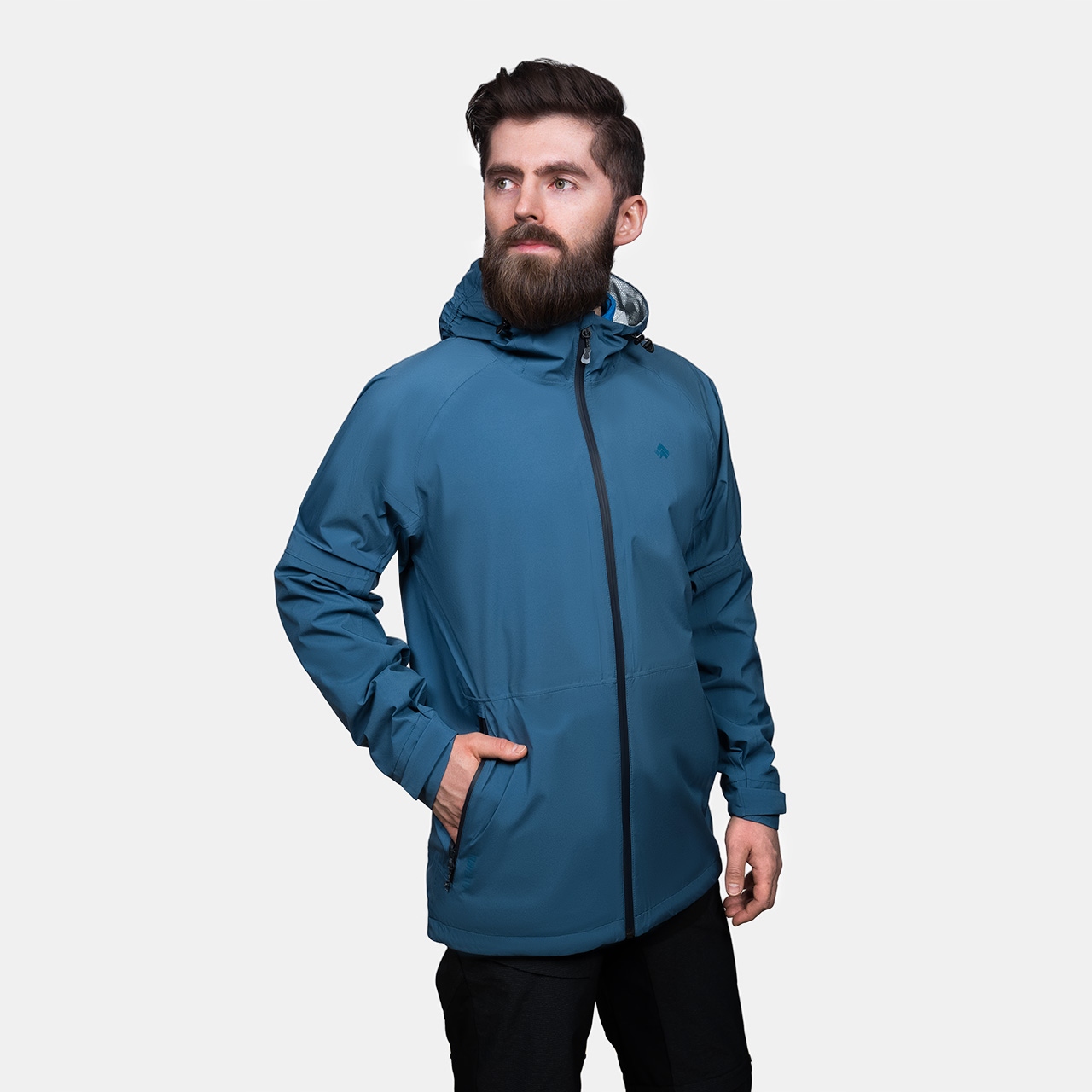 Kurtka Męska Softshell Hardshell Alpinus Wodoodporna Girdiman 20000 M Blue