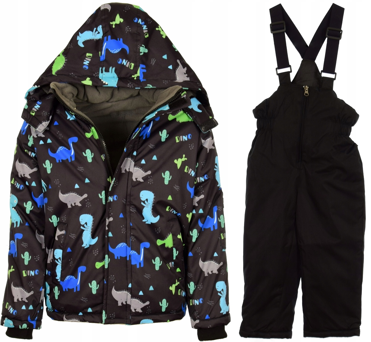 KOMBINEZON ZIMOWY j-341C DWUCZĘŚCIOWY POLAR r. 110