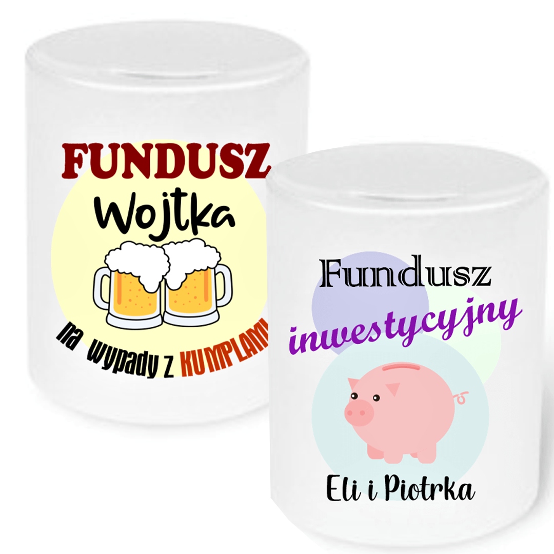 

Skarbonka z imieniem ceramiczna Personalizowana