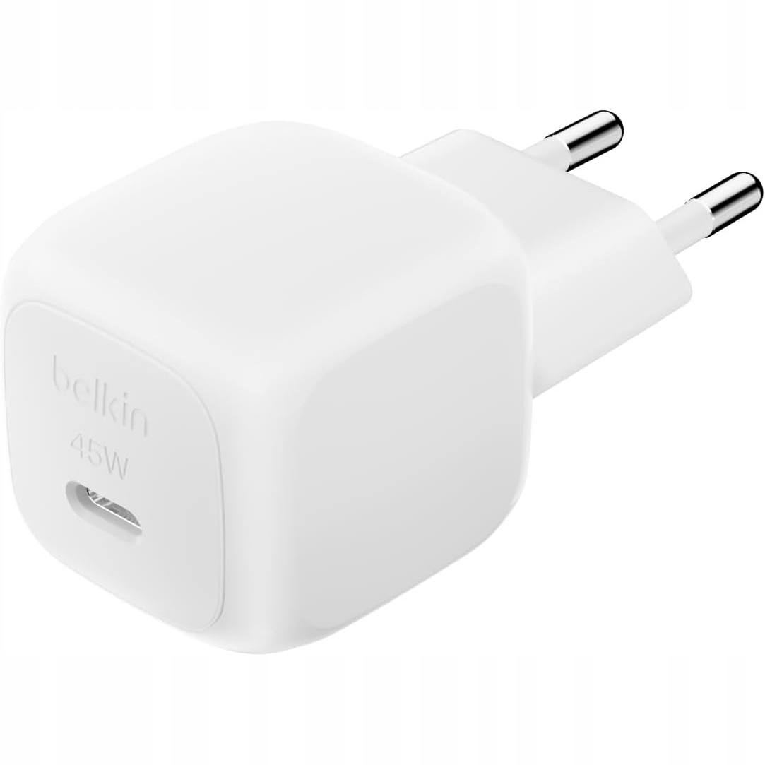 Belkin Ładowarka sieciowa 45W Usb-c Pd 3.1 mała, podróżna, kostka, lekka