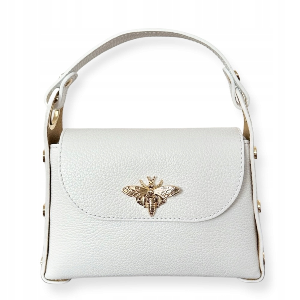 Dámská kabelka z přírodní kůže Alta Bílá