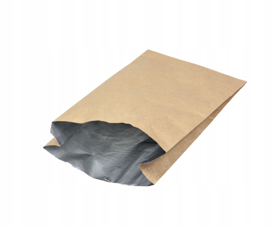 Torby papierowe z aluminium na kurczaka z rożna 150x55x250mm 1000 szt.