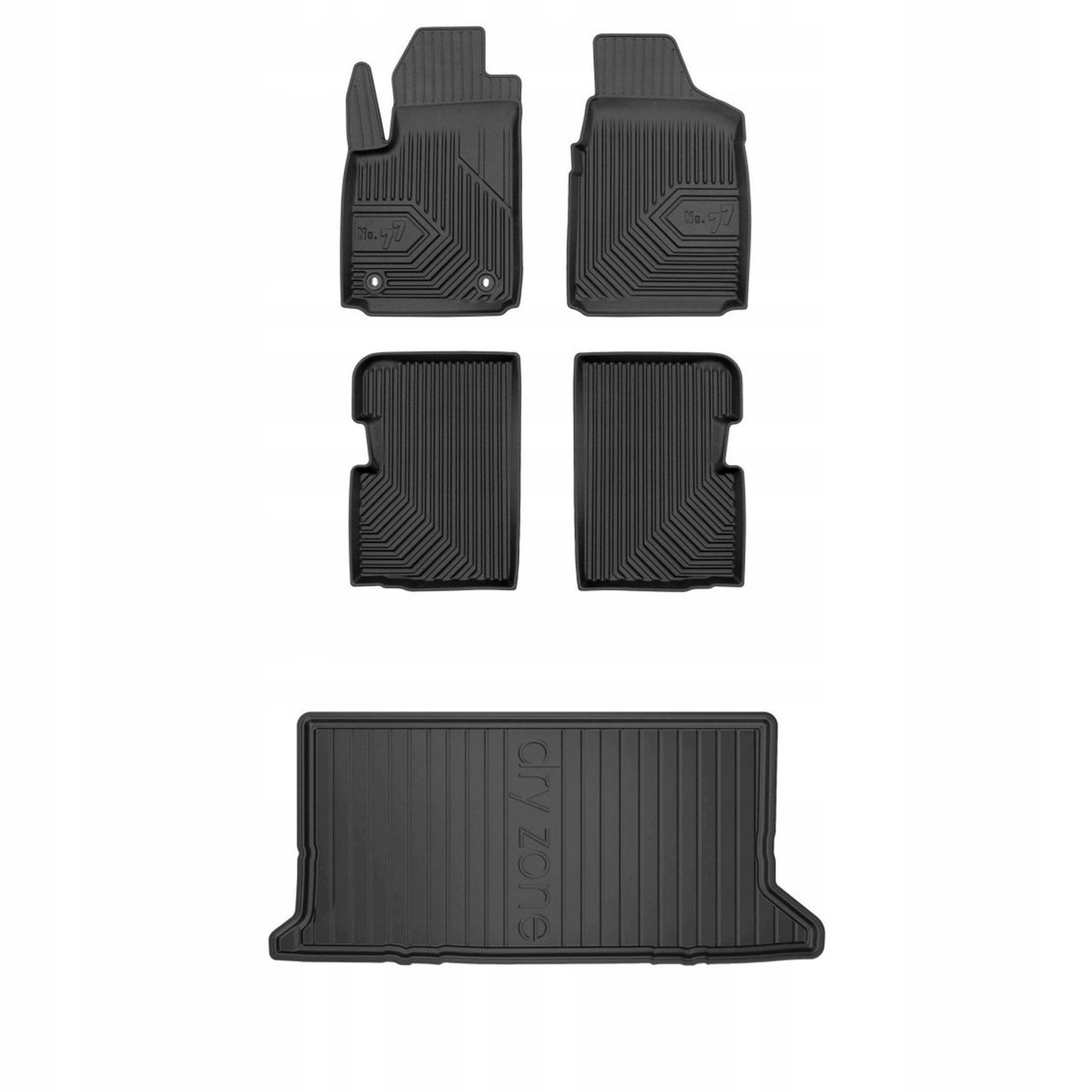 Gumová sada kobercov a rohože Ford Ka II 2008-2016