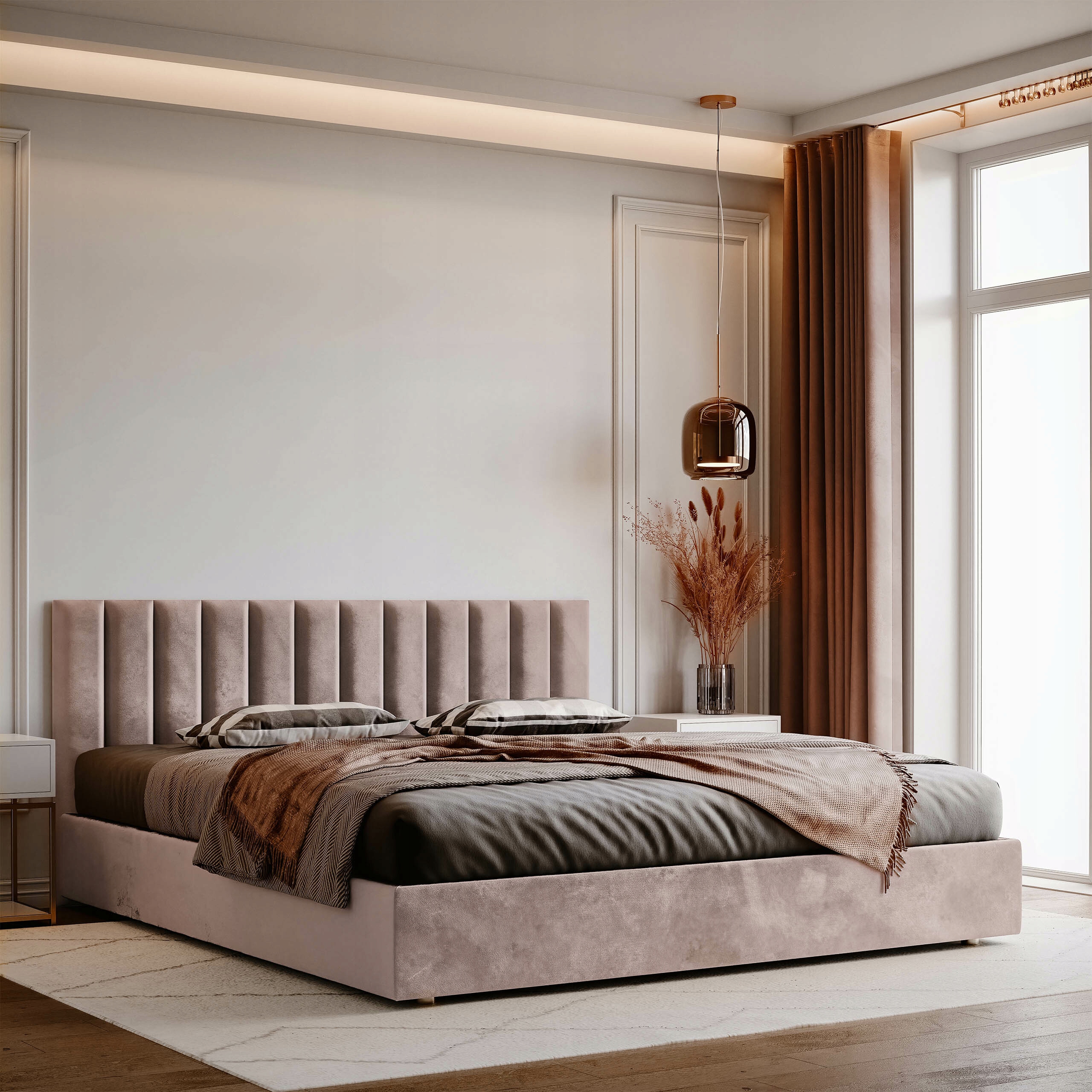 PANELE ŚCIENNE TAPICEROWANE 100x20cm MAGIC VELVET 2253 Wysokość mebla 20 cm