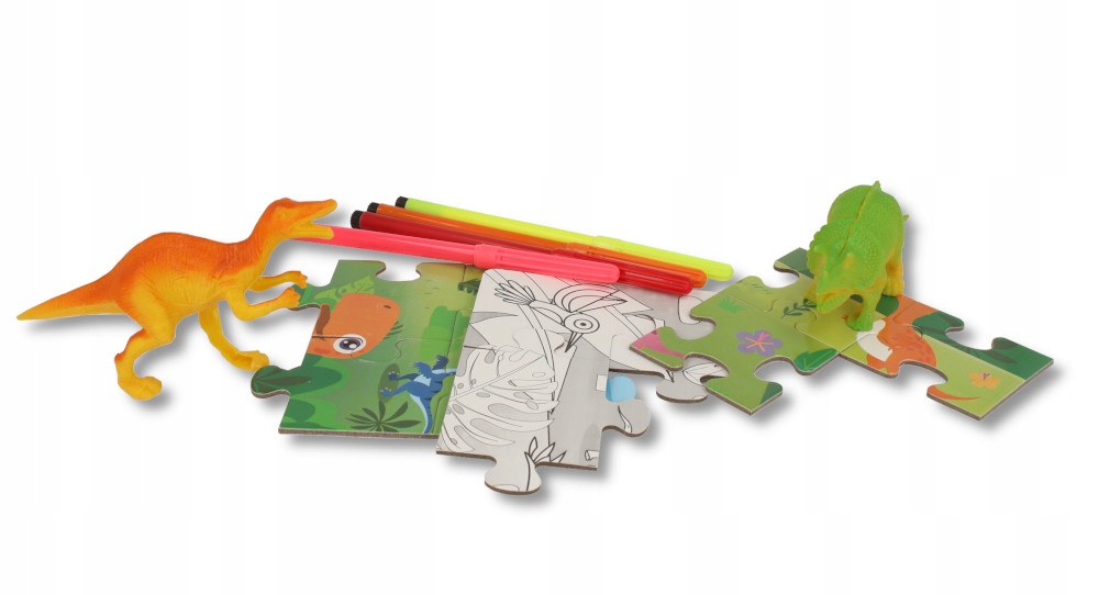 Dwustronne PUZZLE do MALOWANIA Z PISAKAMI Marka Pozostałe