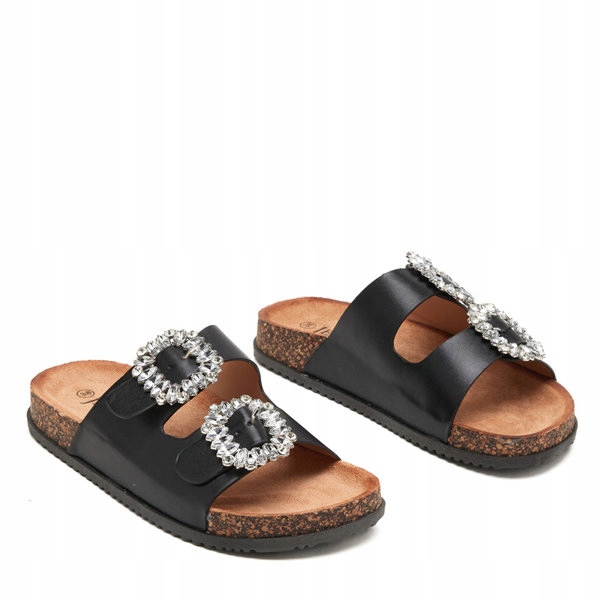 

Czarne Damskie Klapki Z Klamerkami Oterina 38