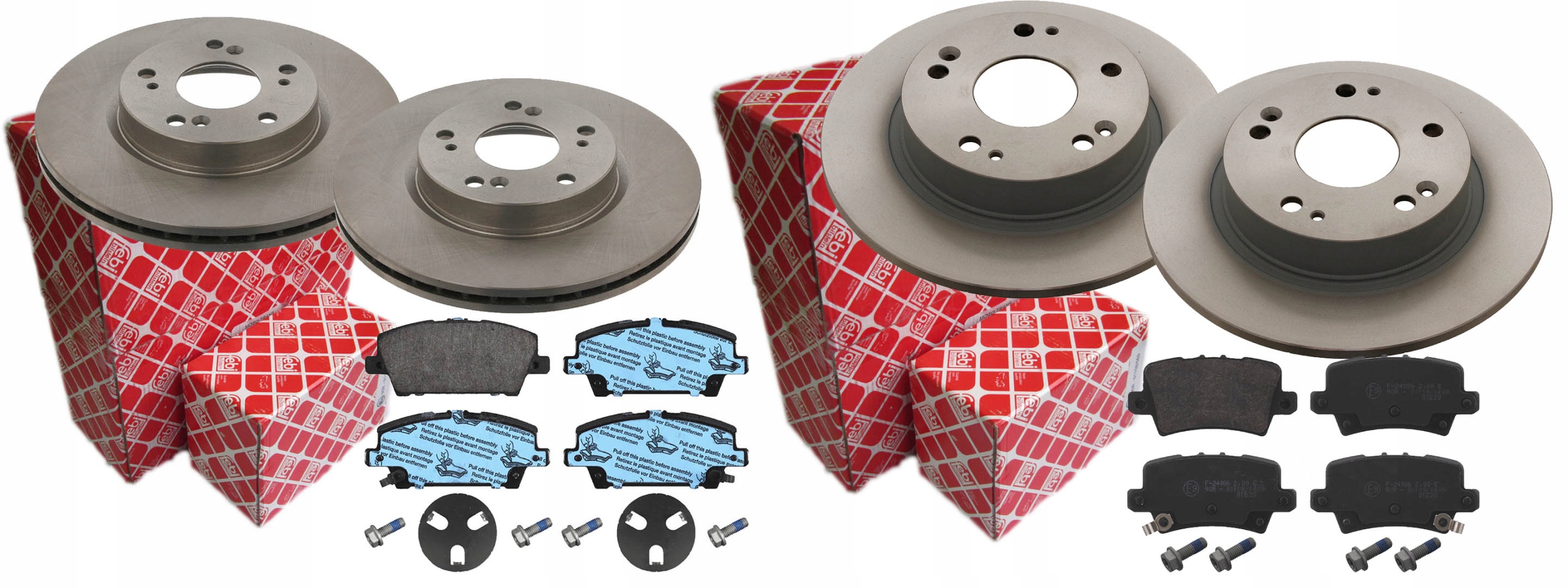 ДИСКИ КОЛОДКИ FEBI ПЕРЕДНЯ ЗАДНЯ HONDA CIVIC VIII