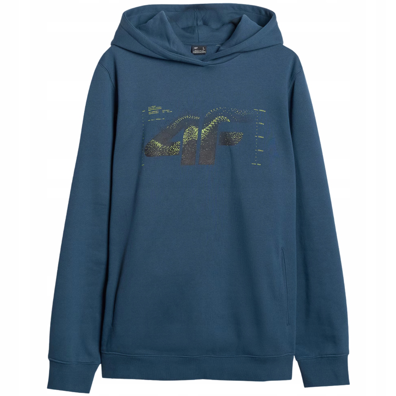 Pánská Mikina Hoodie 4F Sportovní tepláková s kapucí Bavlněná vel M