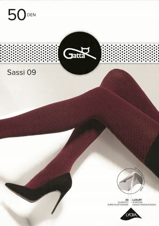 

Gatta Sassi 09 Rajstopy 40DEN persian red/nero 2/S