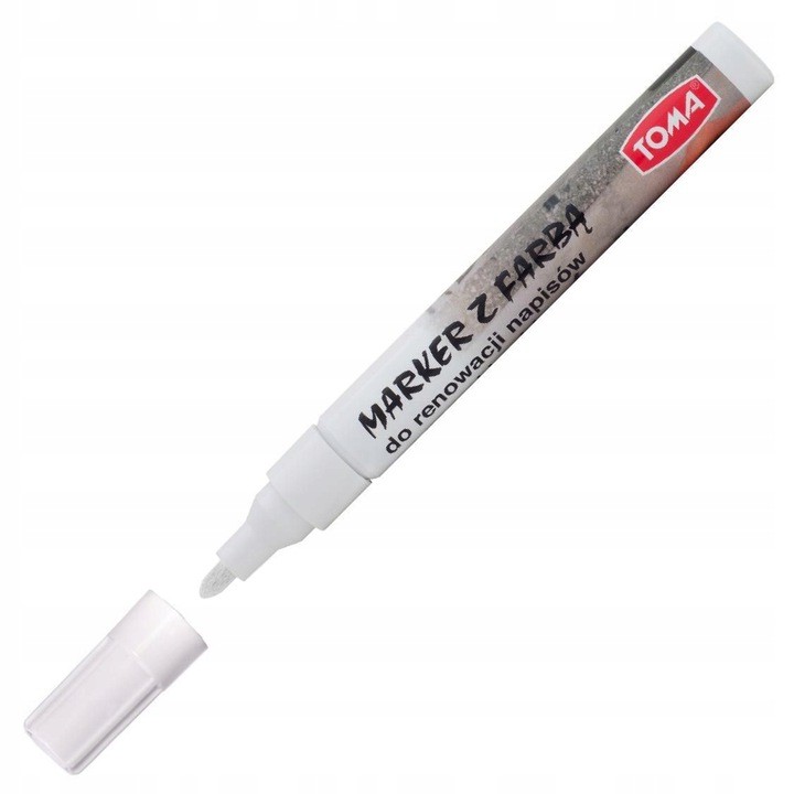 

Marker olejowy do renowacji nagrobków Biały Toma