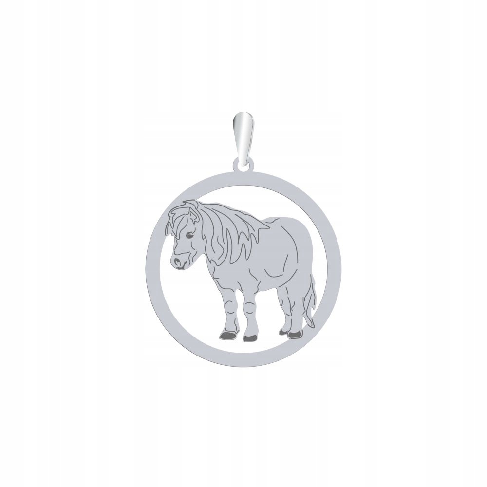 Stříbrný přívěsek s koněm Shetlandský poník 925 Šperky Dárek Gravírování