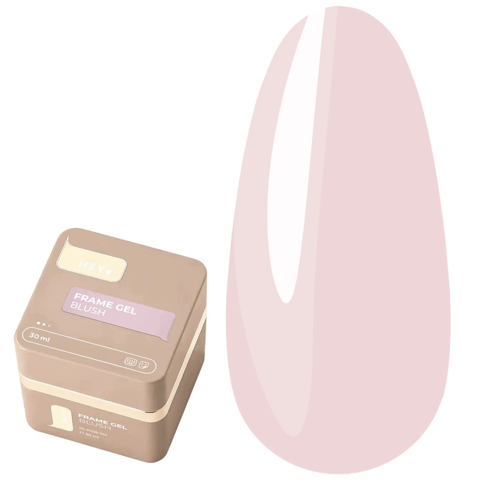 Stavební gel na nehty Heylove Frame Gel Blush s pumpičkou 30 ml