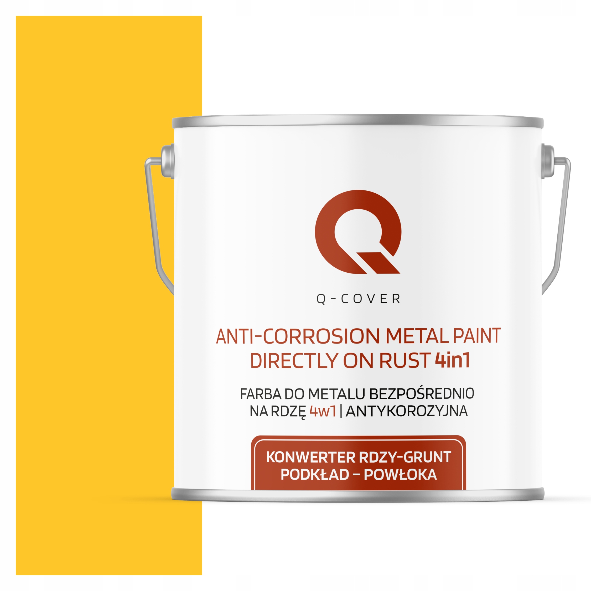 Antikorózna Farba Na Kov Na Hrdzu Žltá Výstražná Ral 1023 Saténová 5 L