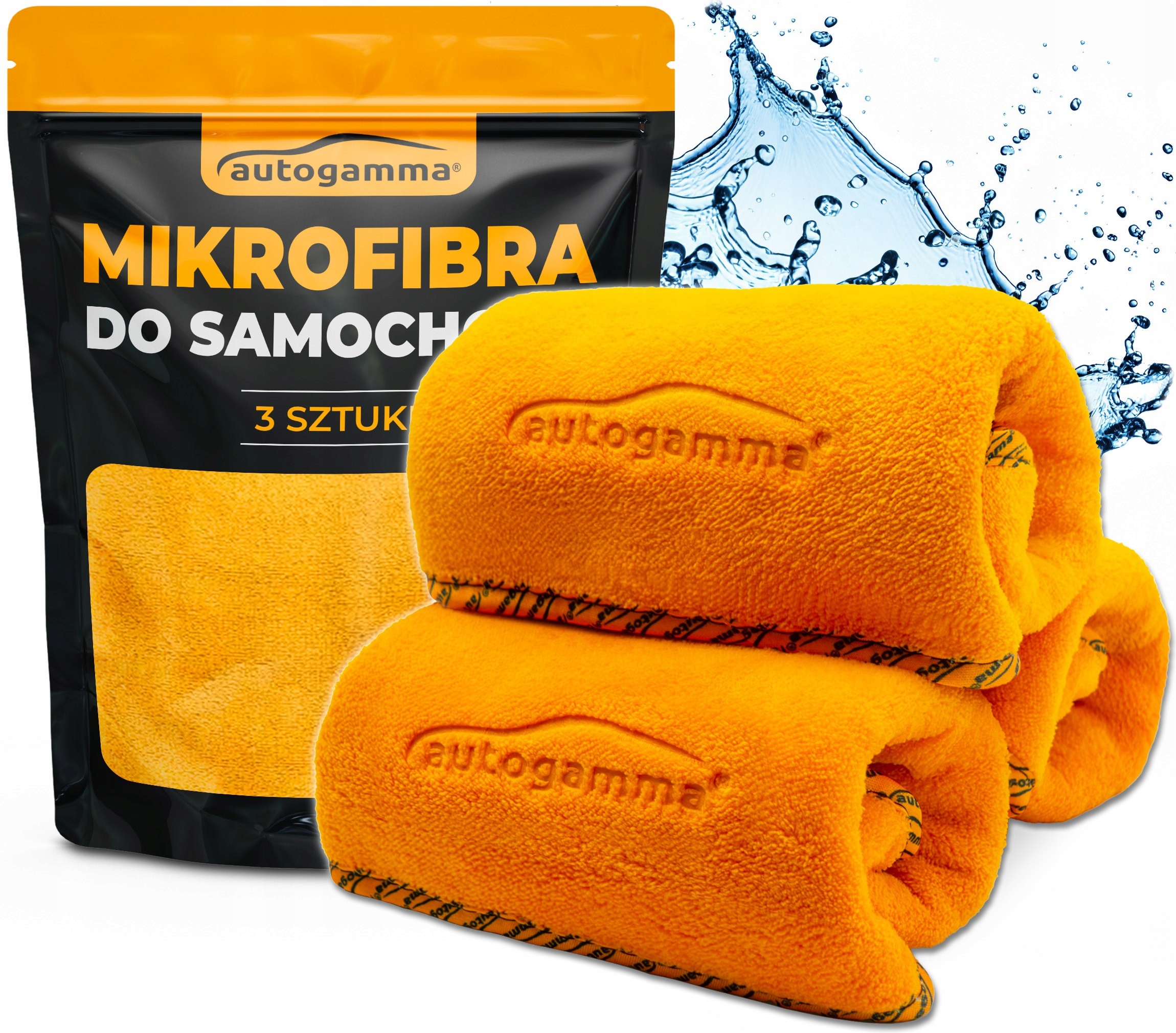 Mikrofibra do Auta Detailing Docieranie Powłok Zestaw 3 Ręczników 30x30cm