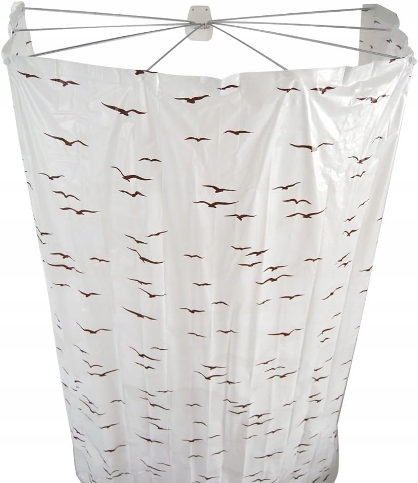 Sprchová tyč typu dáždnik s záclonou, skladacia Ridder Ombrella béžová