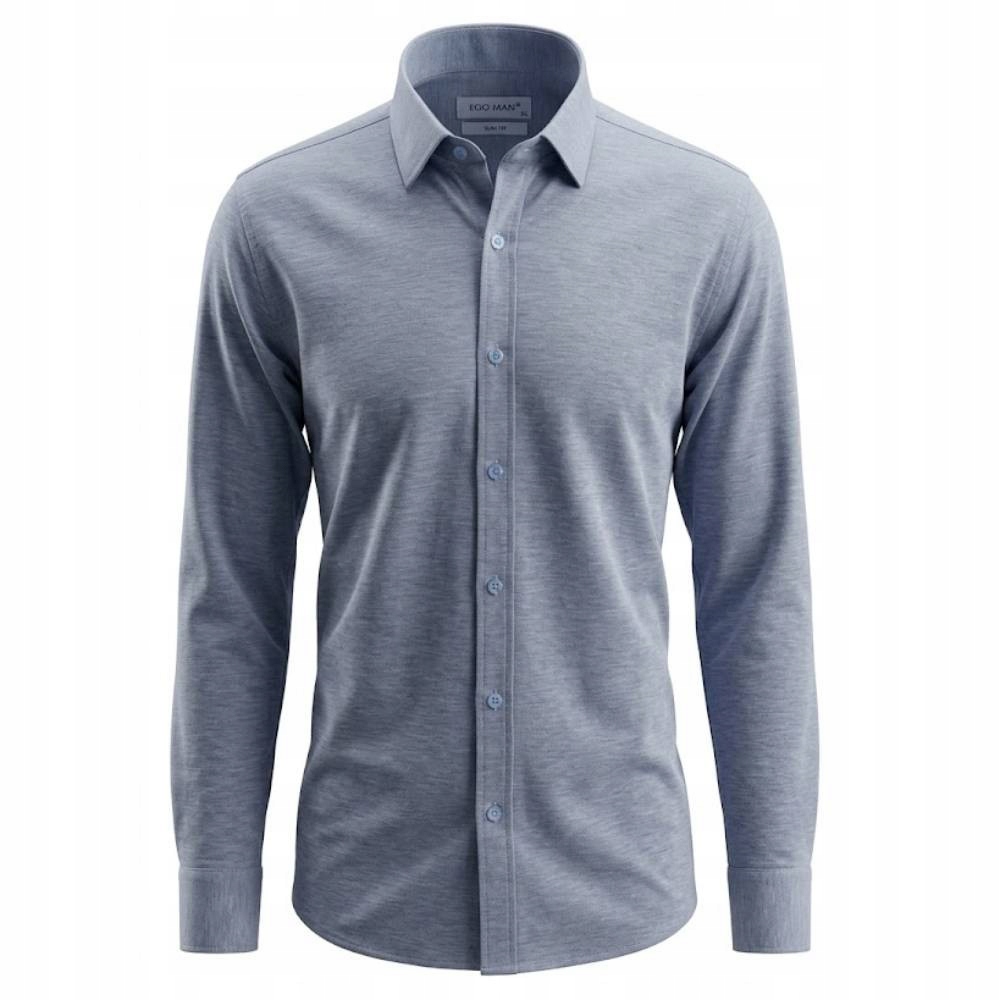 Ego Man košile pánská S0324-03 slim fit XL modrá