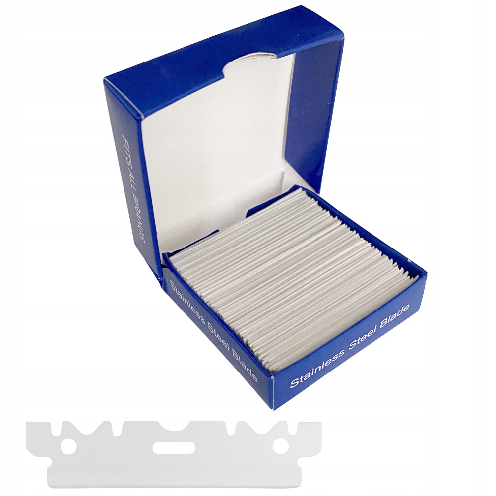 ZESTAW DO GOLENIA BRZYTWA METALOWA FRYZJERSKA JACK + 100 ŻYLETEK + ETUI Marka Michel Philippe