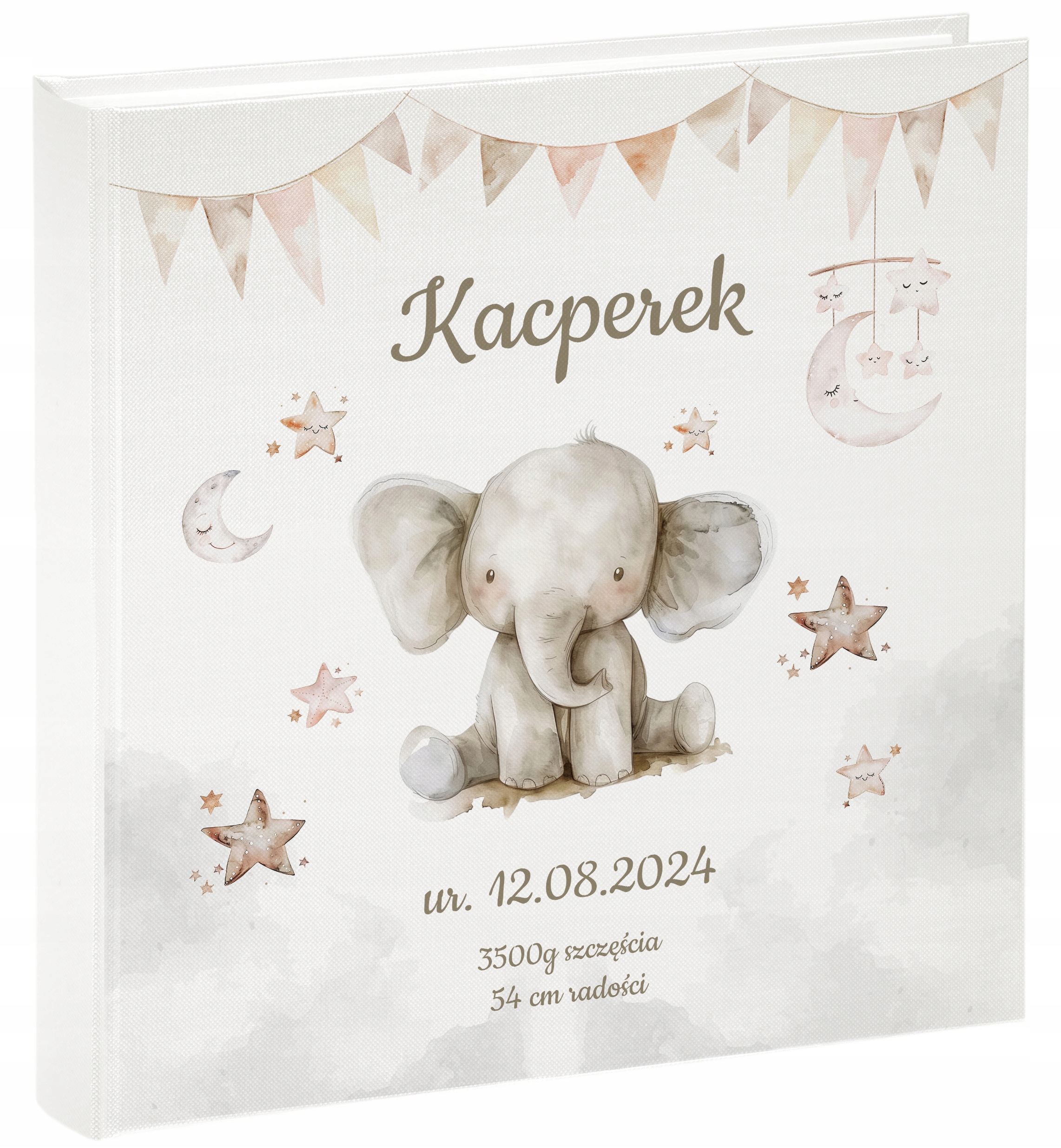 Velký perleťový fotoalbum pro dítě 50 karet Dárek na ruku Váš potisk