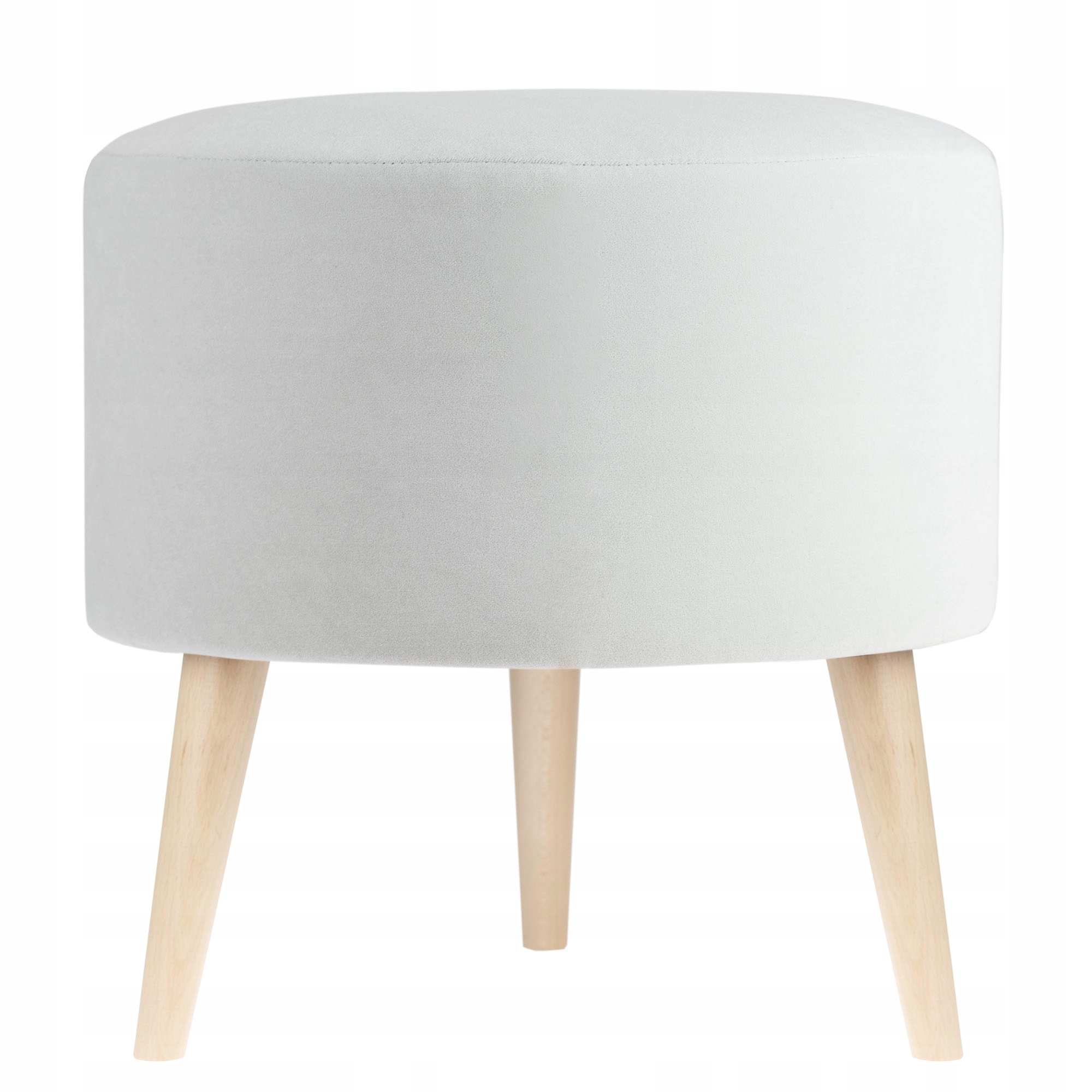 PUFA OKRĄGŁA Z NOGAMI WYSOKA 40x45 WELUR PLUSZ Głębokość mebla 40 cm