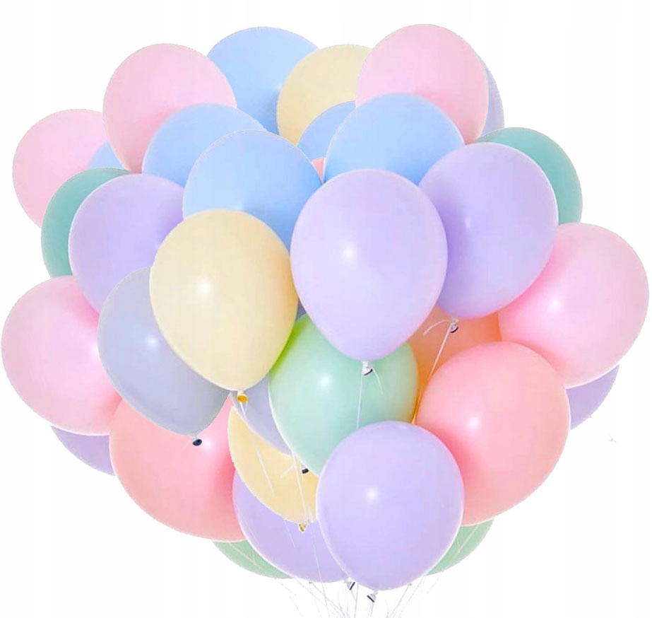 BALONY URODZINOWE PASTELOWE KOLOROWE DUŻE Ślub Marka Party deco