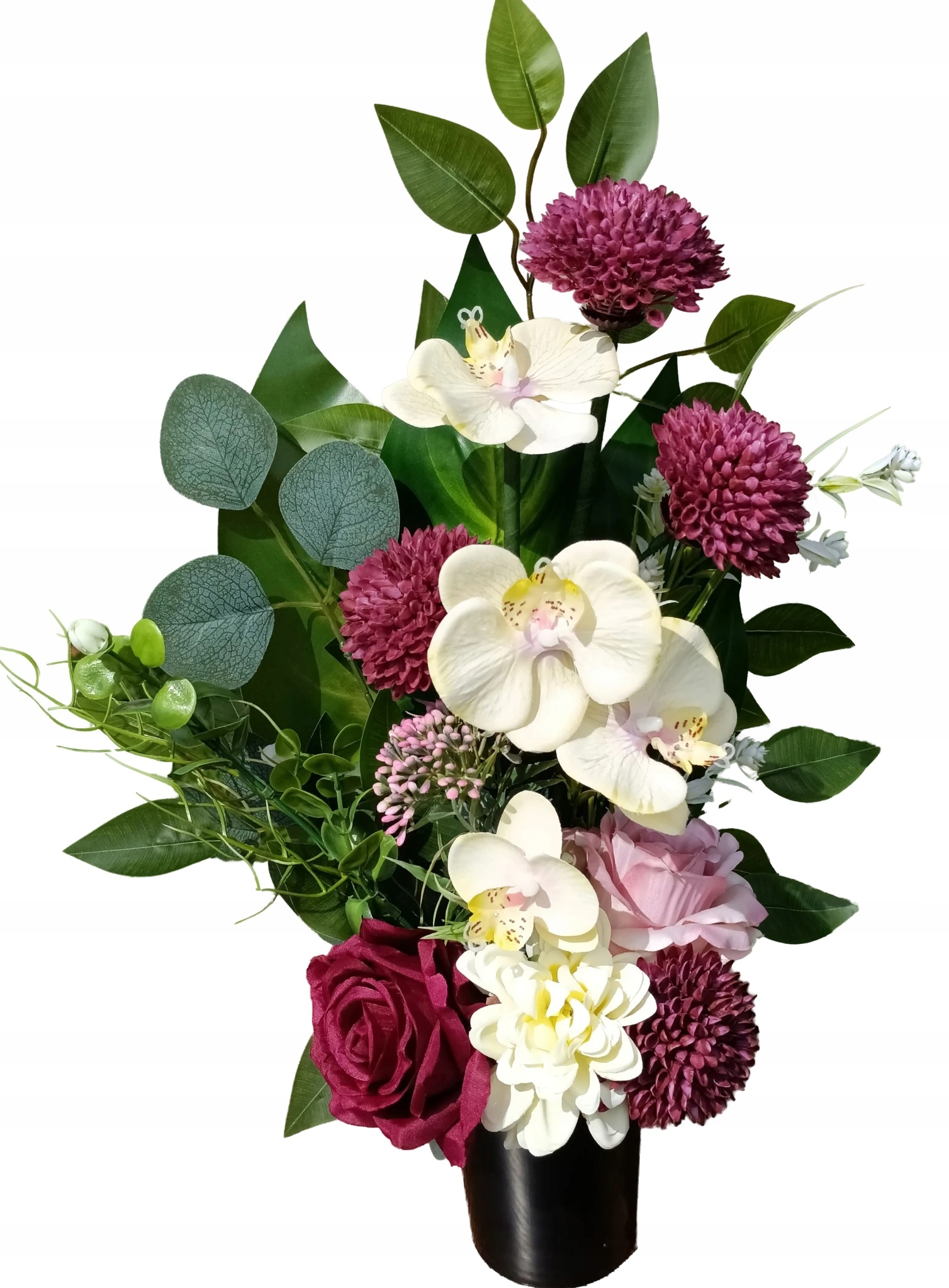 Kytice Vložka Do Vázy Dekorace , Umělé Květy Na Hrob, Na Hřbitov, Orchidej