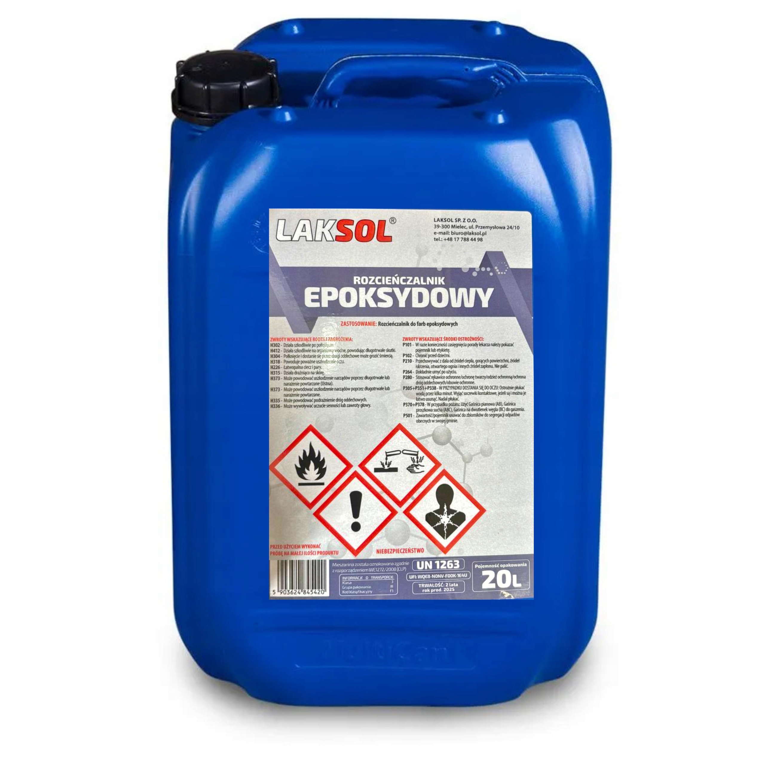 Rozpouštědlo na barvy epoxidových laků 20 l
