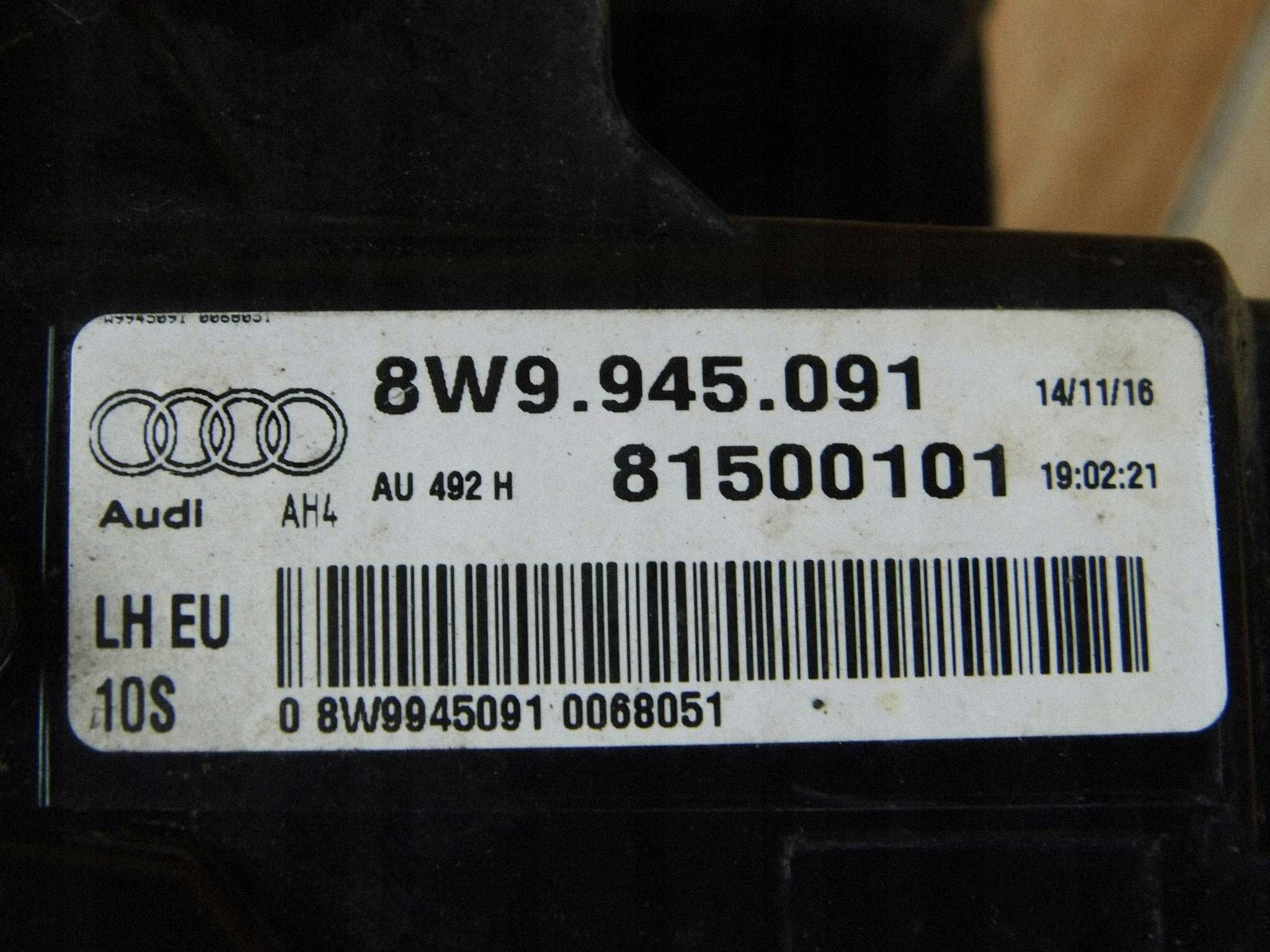 Audi A4 B9 2015-2019 KOMBI light left rear part rear left 8W9945091