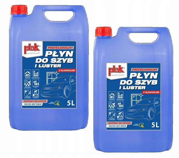 

Plak Profesjonalny Płyn Do Szyb I Luster 5L