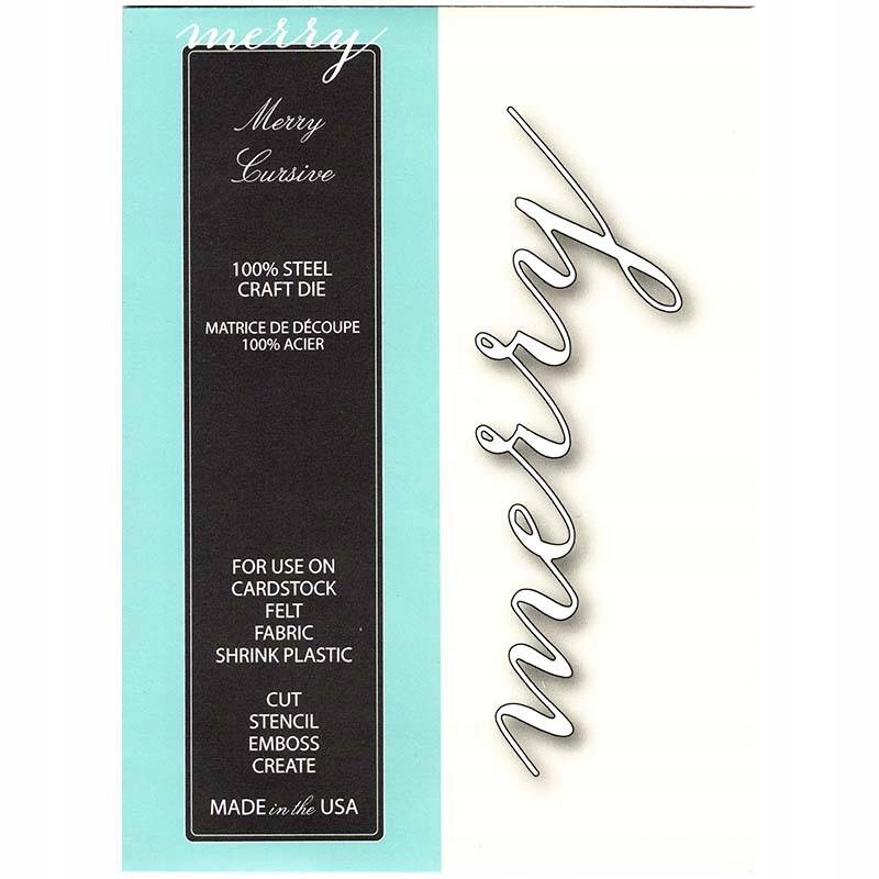 Wykrojnik Memory Box napis Merry Cursive