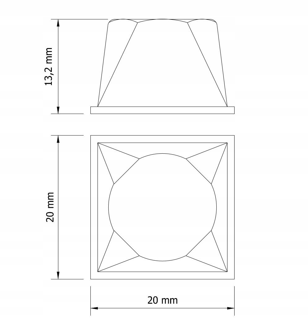 odbojniki silikonowe 20x20x13,2 MM - listek 18 szt EAN (GTIN) 5904921000789