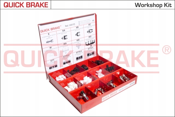 Sortiment, upevňovacie prvky Quick Brake 0001D